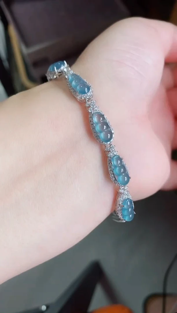 银S925镶嵌戒指翡翠1