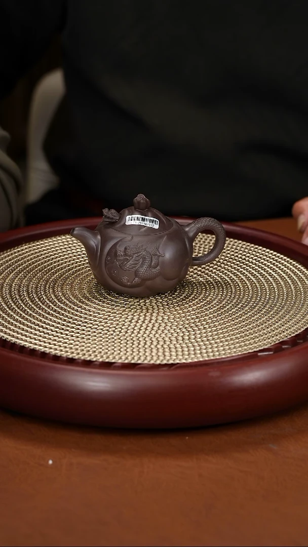 茶壶紫砂杨军保 鱼化龙