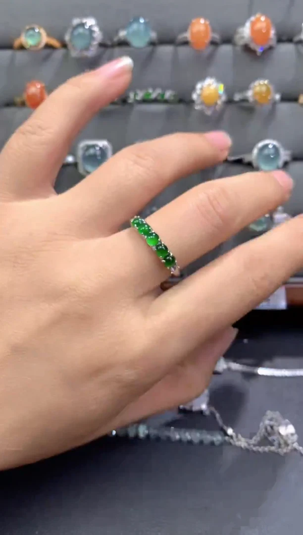 未镶嵌戒指翡翠天然A货翡翠