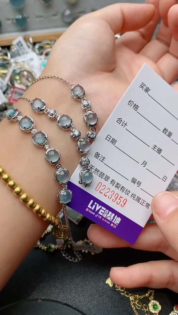 银S925镶嵌戒指翡翠.