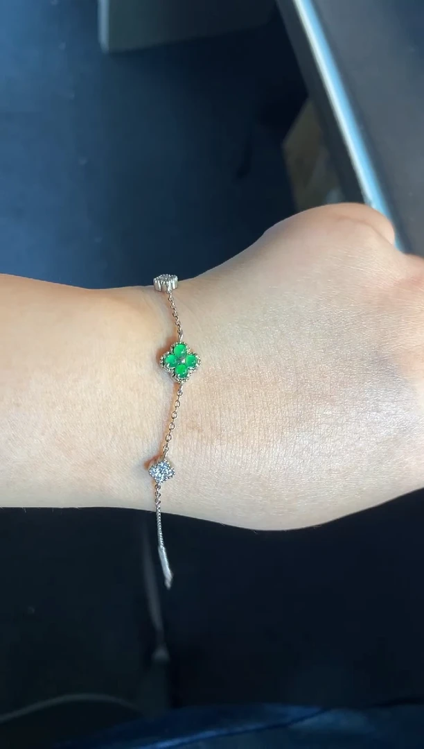 吊坠(不含链)银S925镶嵌翡翠1