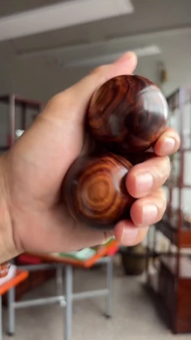 黄花梨/降香黄檀海南黄花梨5.0X2手球（318）