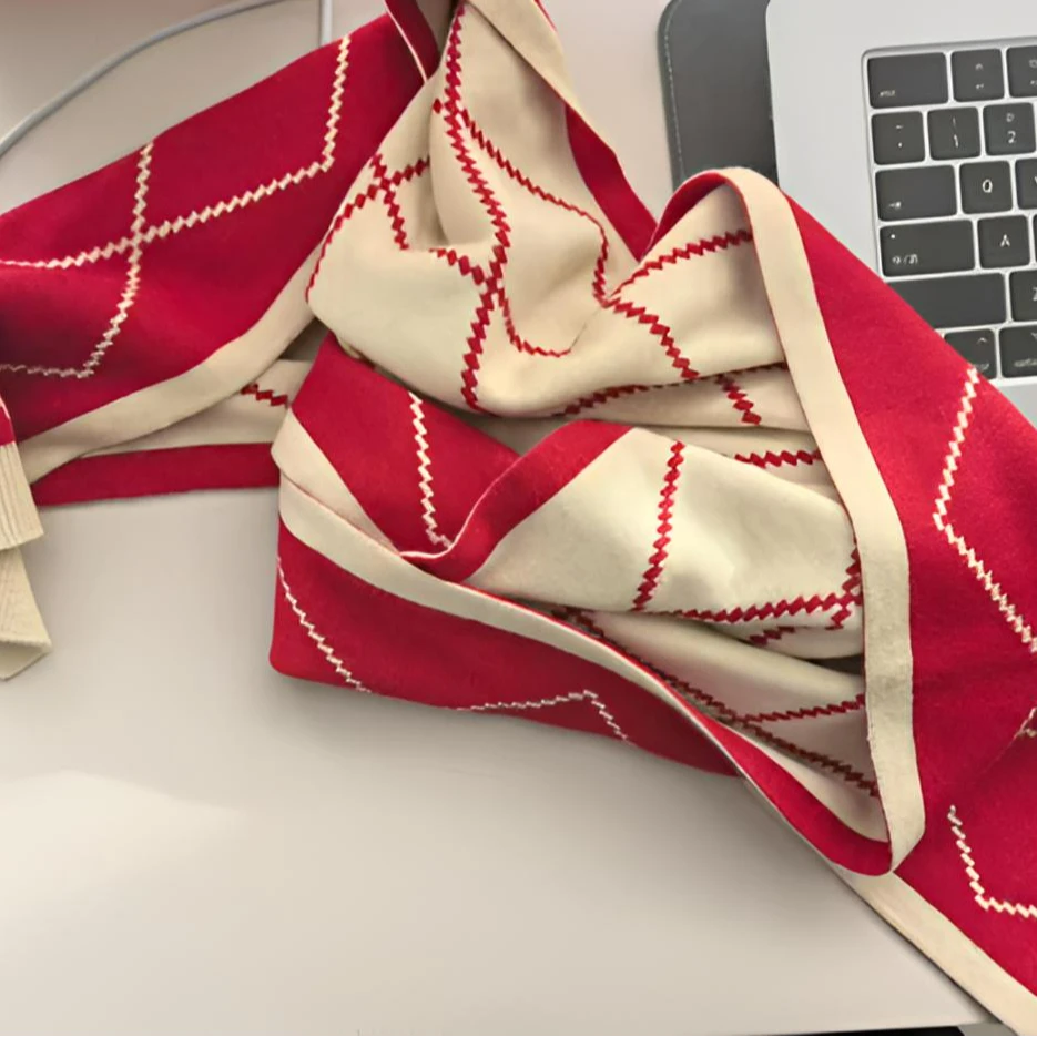 【柞蚕丝】围脖 新年款式保暖贴肤柔软  A款