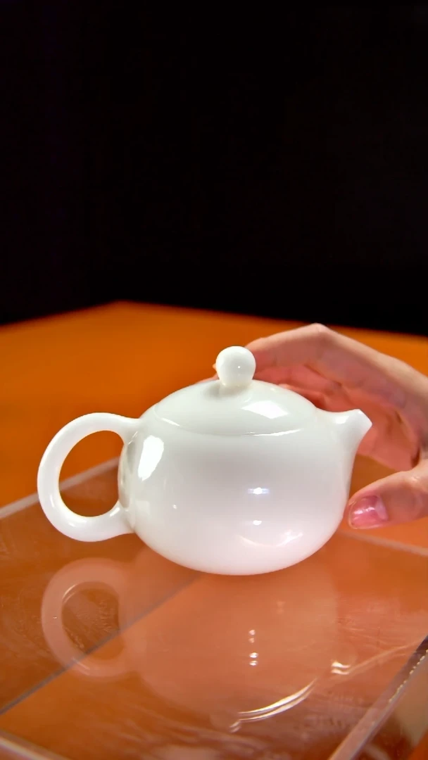 其他陶瓷《言泥陶瓷》高冰冰种璞玉系列西施壶