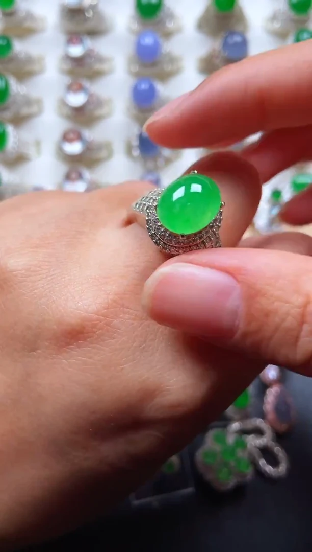 未镶嵌戒指翡翠c***c翡翠