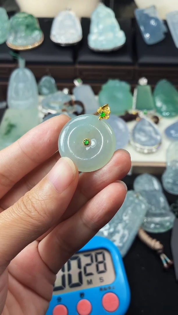 未镶嵌定制翡翠超****）4063毛货不退不换