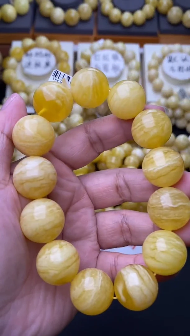 裸石琥珀未镶嵌 星筠珠宝优选18mm同料虎皮千层69