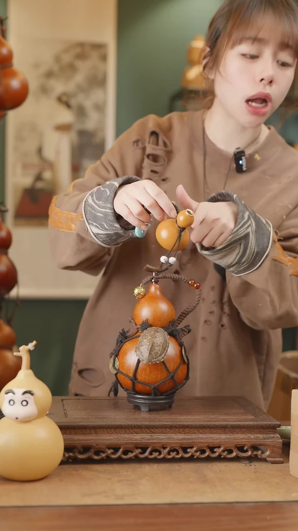 【闪购商品】86号精品天然大漆工艺防渗内胆酒葫芦~