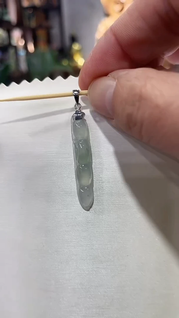 吊坠(不含链)18K金镶嵌翡翠419