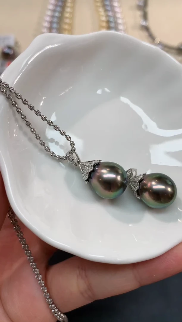 【闪购商品】海水珍珠吊坠18K金镶嵌A62|2500多样性发货一件