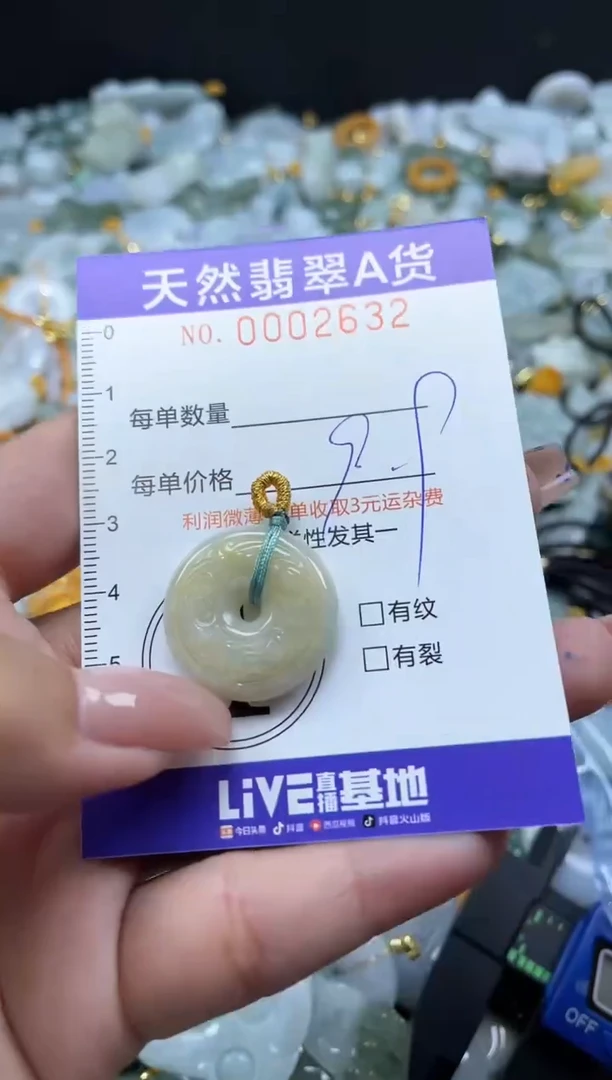 翡翠未镶嵌颈饰02632