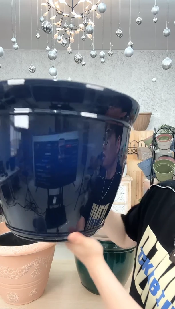 17.5寸轮子盆2只装混色默认无孔