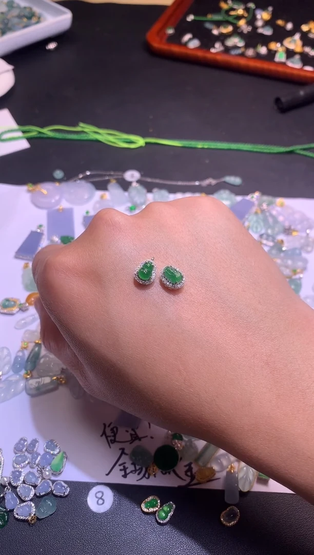 【闪购商品】翡翠吊坠(不含链)银S925镶嵌1