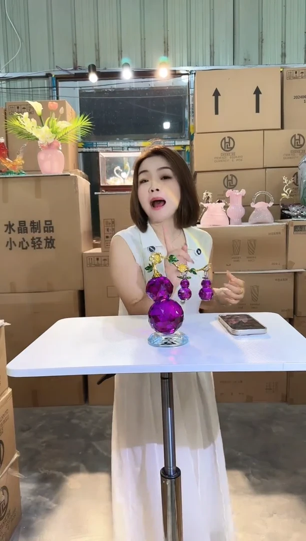 琉璃手工艺品优选花瓶花器J-早36
