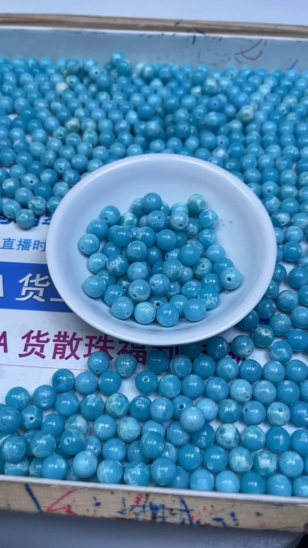 未镶嵌散珠南红玛瑙C752 海 纹 石8mm30个8元