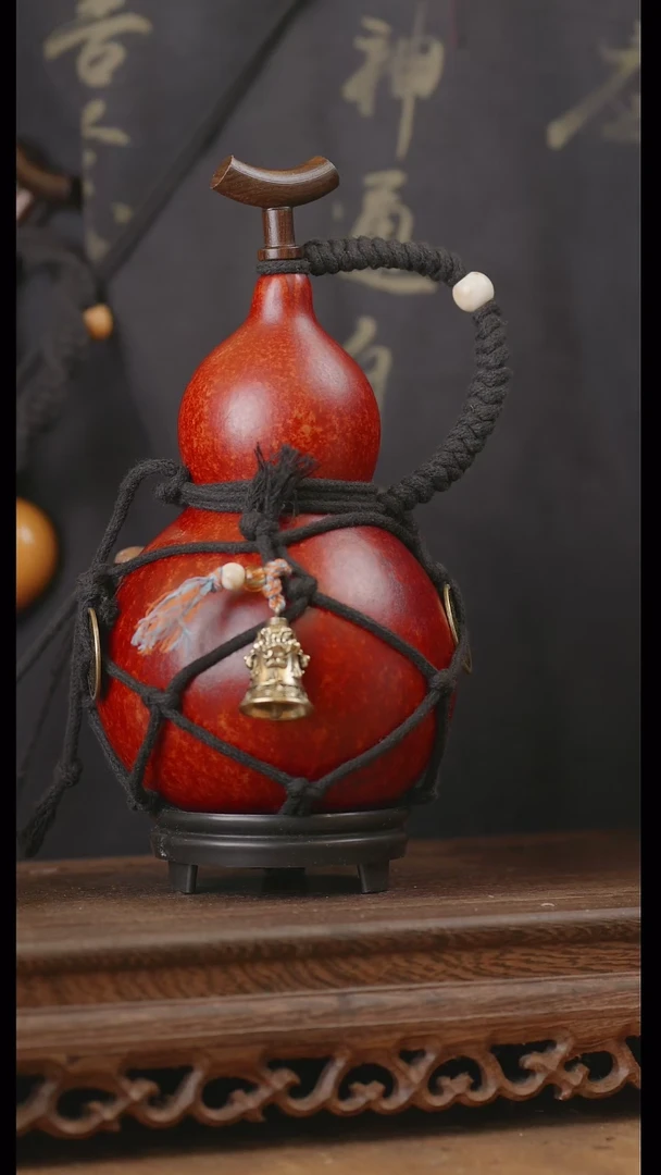 【闪购商品】165号精品天然大漆工艺防渗内胆酒葫芦~