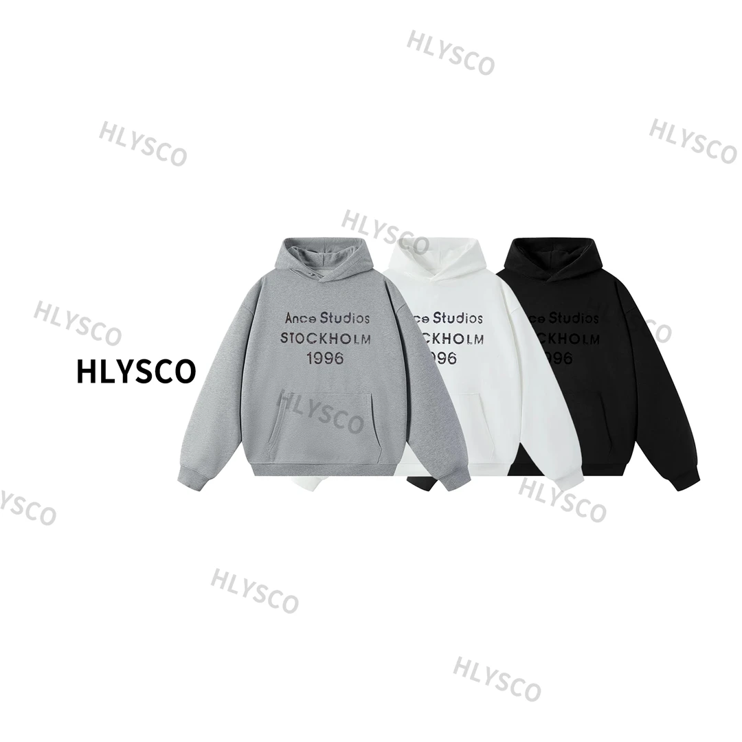 【AS连帽】刺绣款2025秋冬男女同款重磅潮流棉连帽套头卫衣-W39