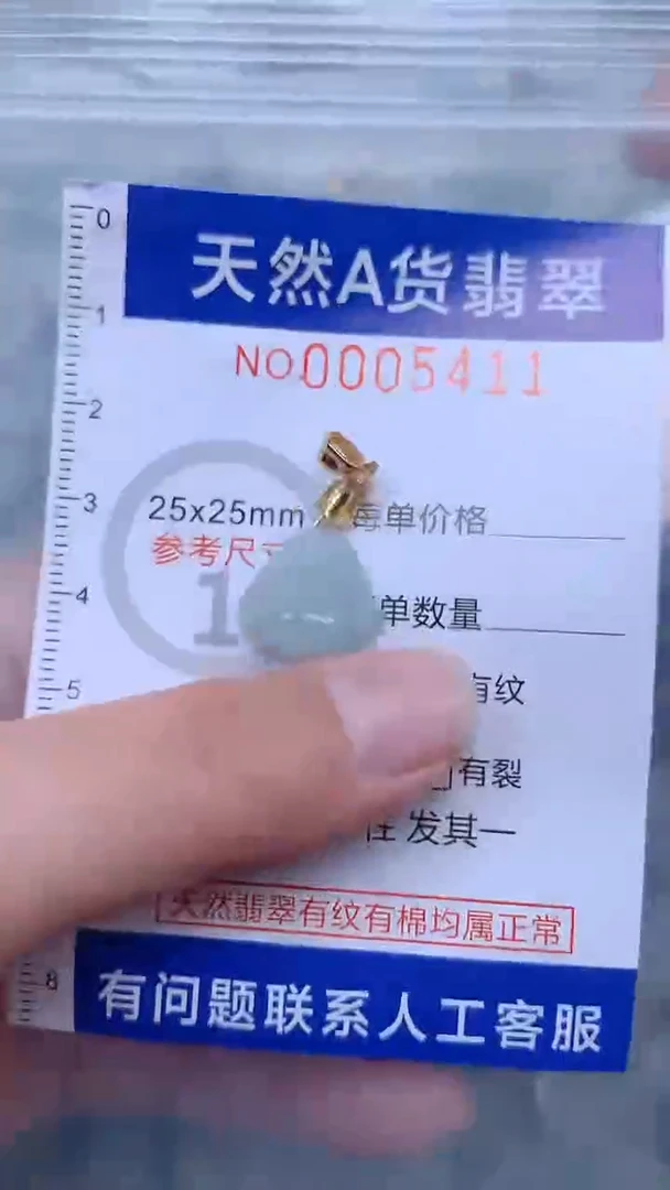 翡翠未镶嵌吊坠(不含链)1
