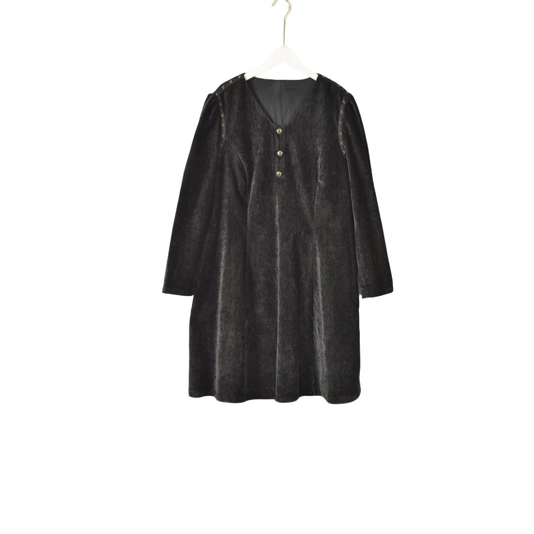 GPC4【专柜捡漏】大码时尚女装QaC-连衣裙6847-黑色正码