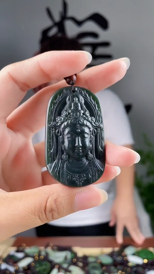 和田玉未镶嵌颈饰拍一发一，多样性发货