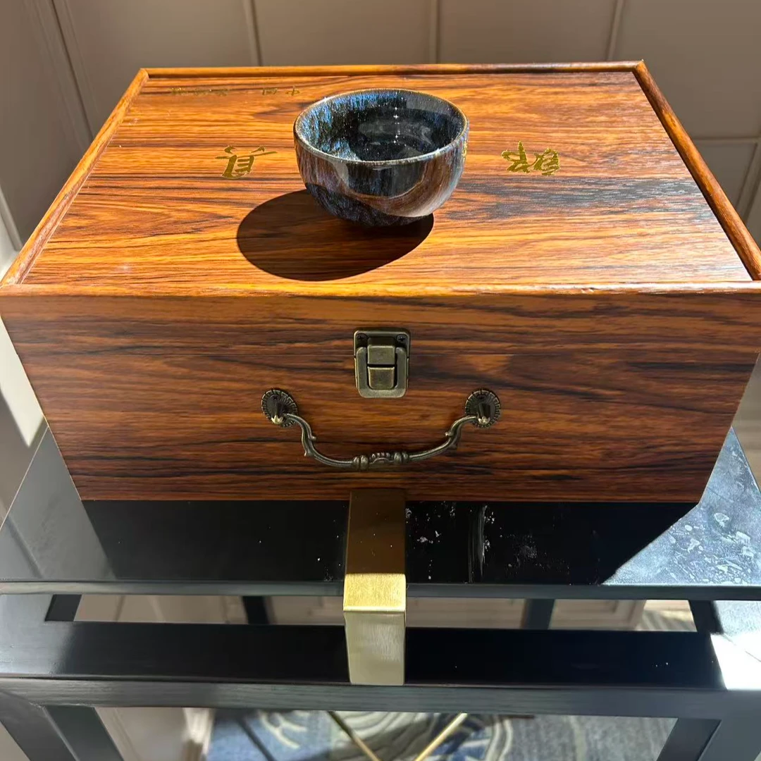 景德镇郎红套组六杯盖碗