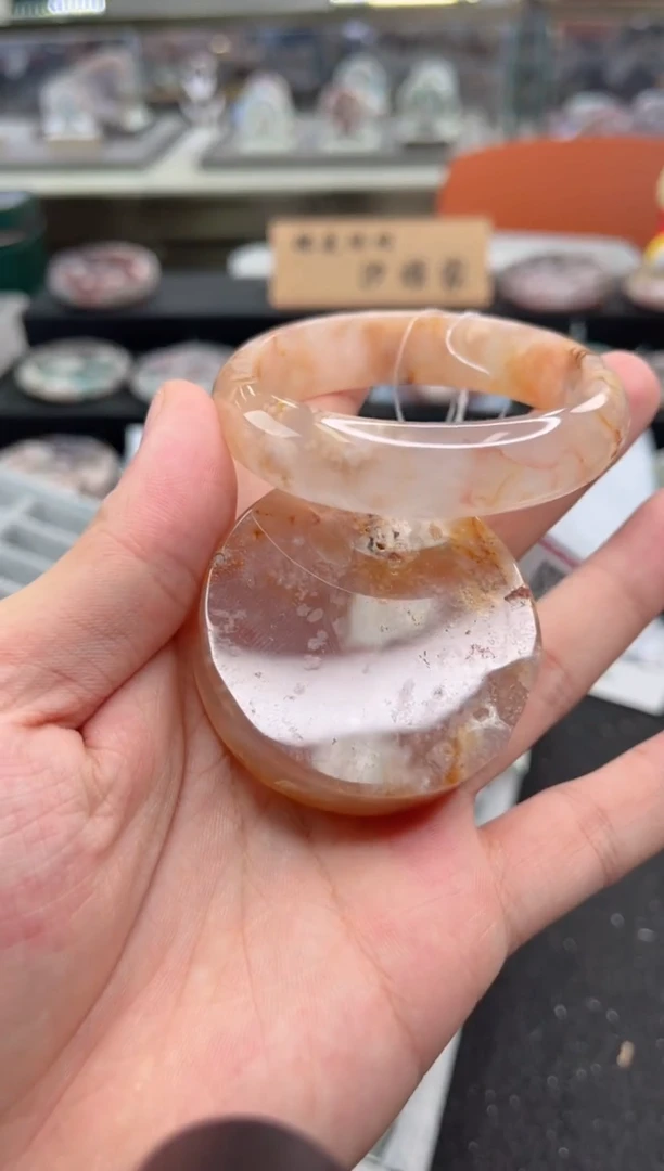 石英质玉手镯未镶嵌54圈口 （赠品镯心）3358897