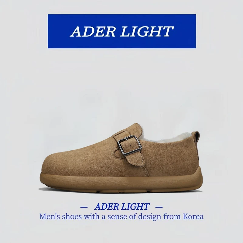 【超轻防滑】韩国ADER LT2025年秋冬新款男士棉鞋懒人套筒时尚靴子