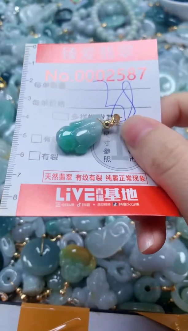 翡翠未镶嵌吊坠(不含链)2587