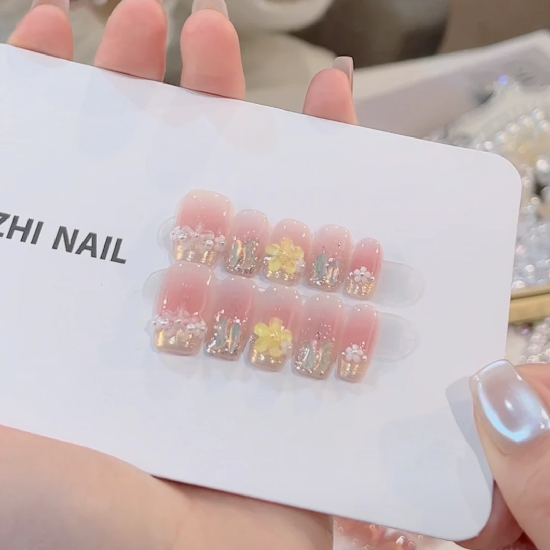 TugeNail“仲夏物语”春夏气质显白花花美甲气质钻简约美甲XX