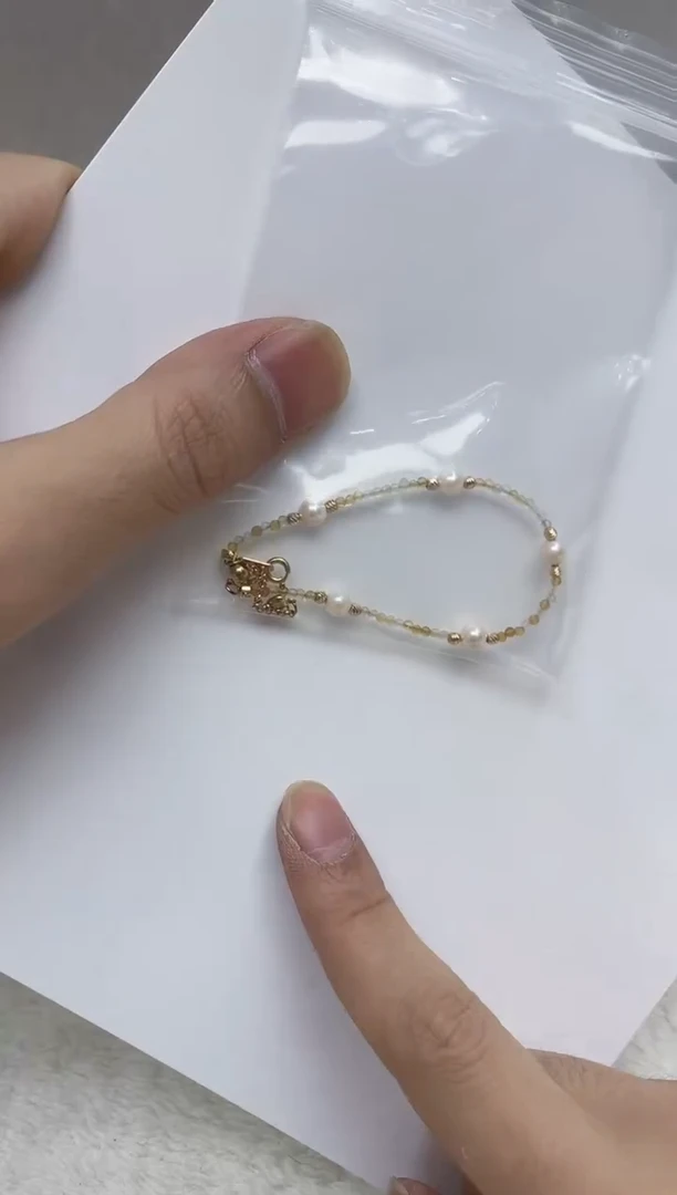 银S925镶嵌手链海水珍珠