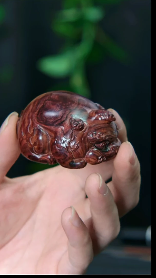 【闪购商品】黄花梨/降香黄檀把件海南黄花梨拱财兽