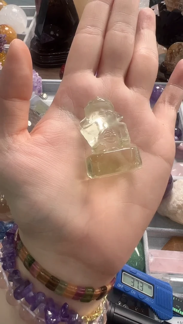 未镶嵌珠宝半成品水晶M015 约4.0cm 多样性发一