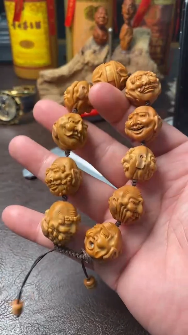 【闪购商品】橄榄核手串/手链16-虚派双面十八罗汉手串一条