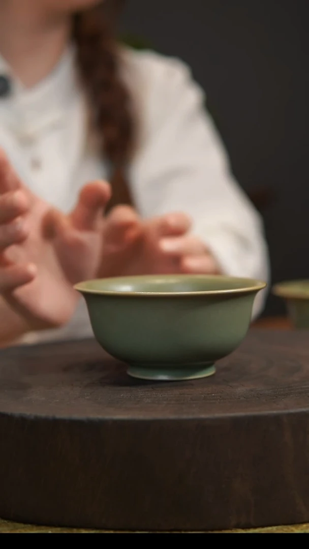 杯子压手杯 汝州原产地  原矿老釉