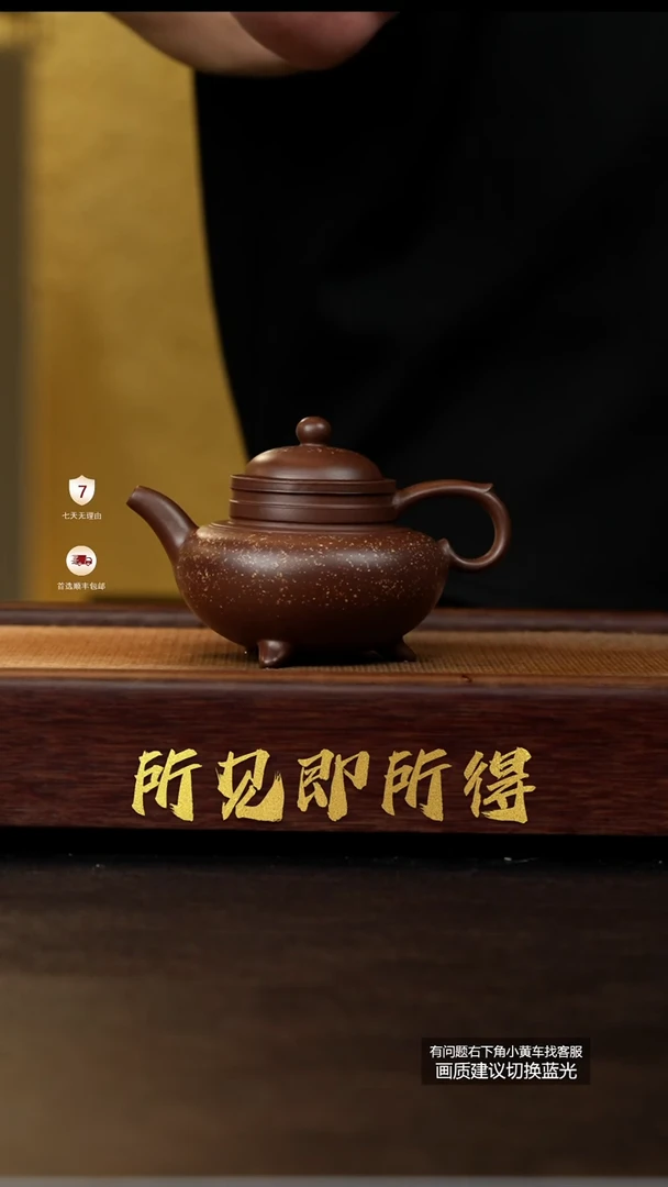 茶壶紫砂黄龙山一号井紫泥铺砂古卣傲雪