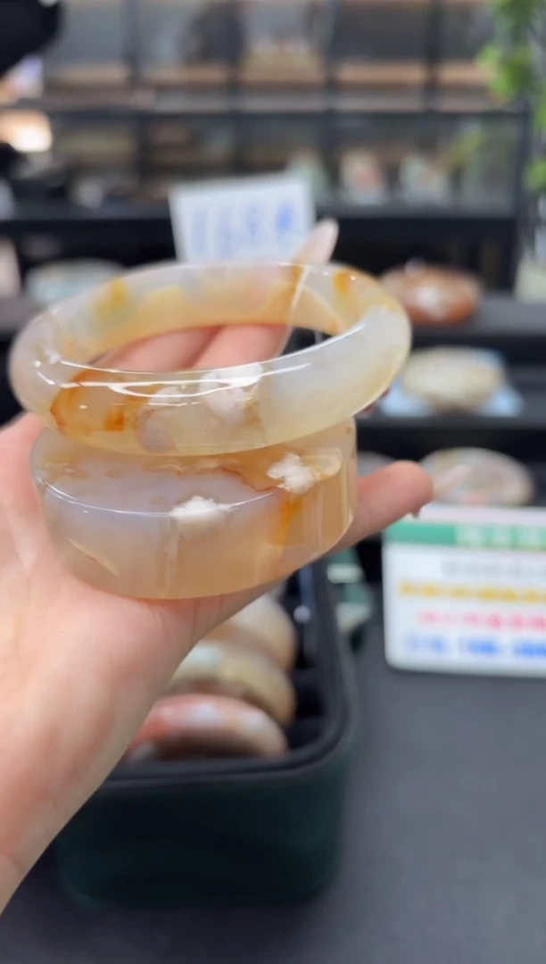 未镶嵌手镯石英质玉C58(60圈赠送镯心)