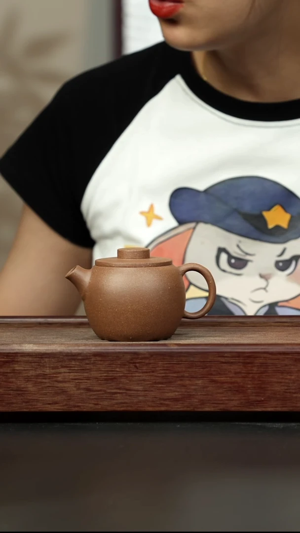 紫砂茶壶老段炮嘴巨轮