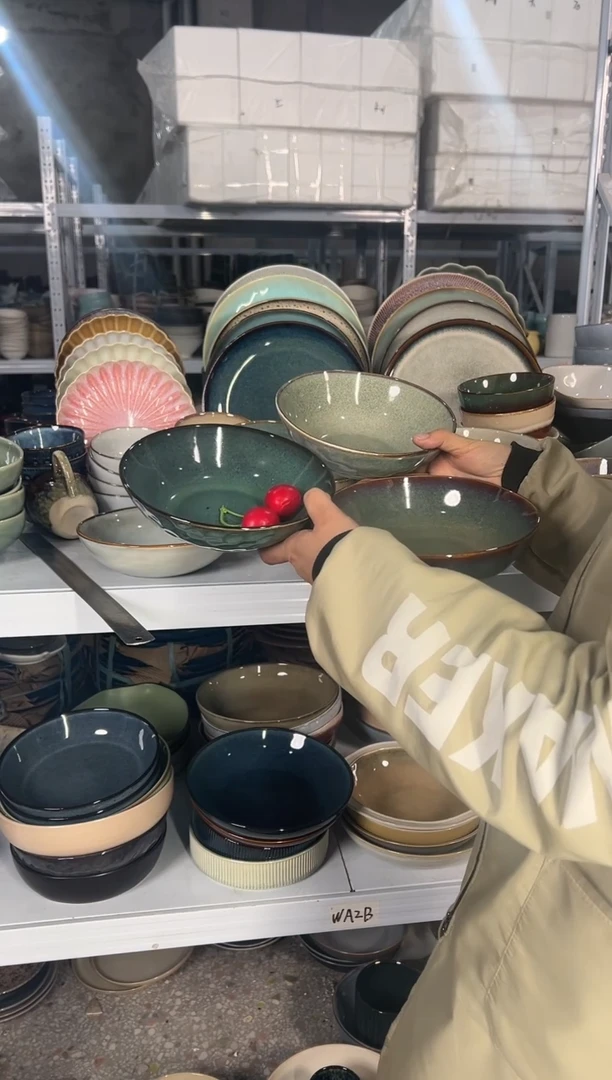 陶瓷外贸尾货瑕疵满20包邮X3 菜碗组合