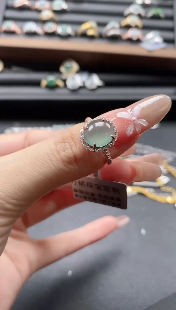 【闪购商品】翡翠戒指银S925镶嵌51151