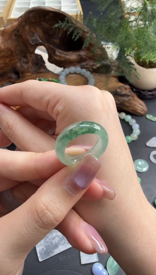 未镶嵌戒圈翡翠翡翠饰品-209