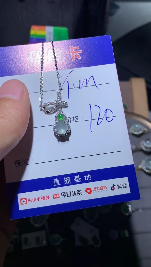 【闪购商品】翡翠颈饰银S925镶嵌定向 Y.m