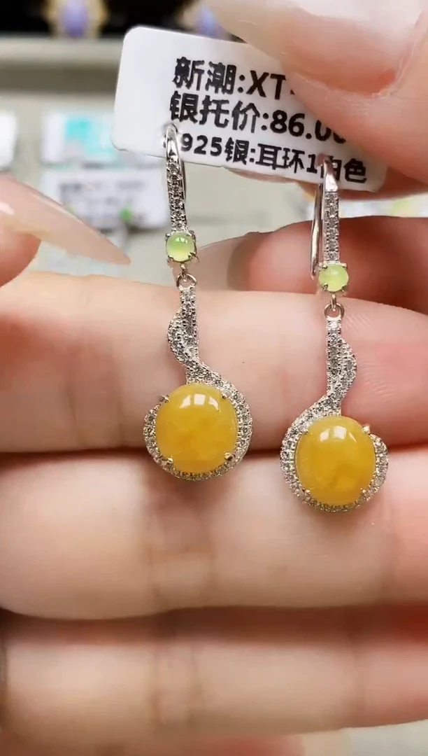 银S925镶嵌戒指翡翠0619