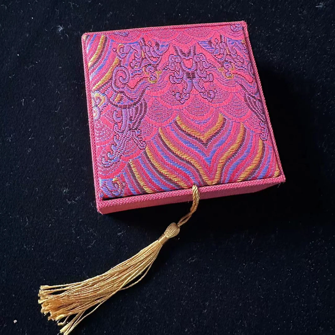 中式国潮国风礼盒手串手链手镯首饰盒红色