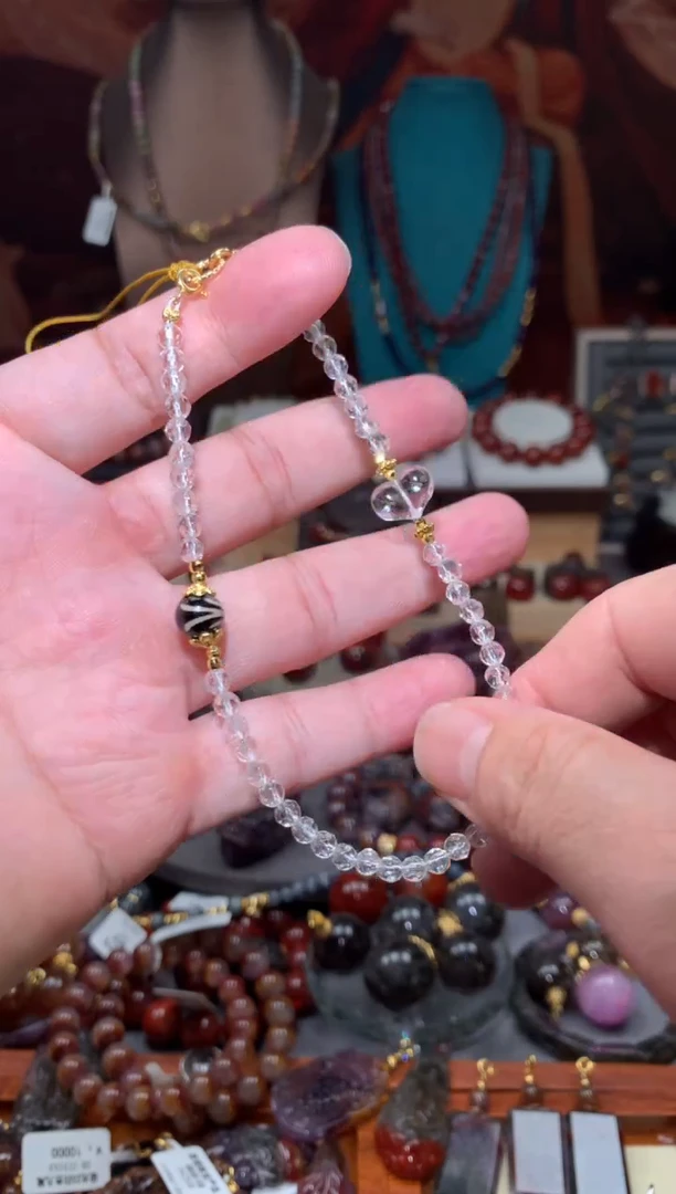 未镶嵌珠宝半成品水晶白水晶手机挂