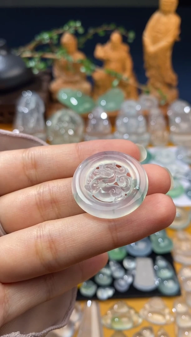 吊坠(不含链)未镶嵌翡翠麒麟圈