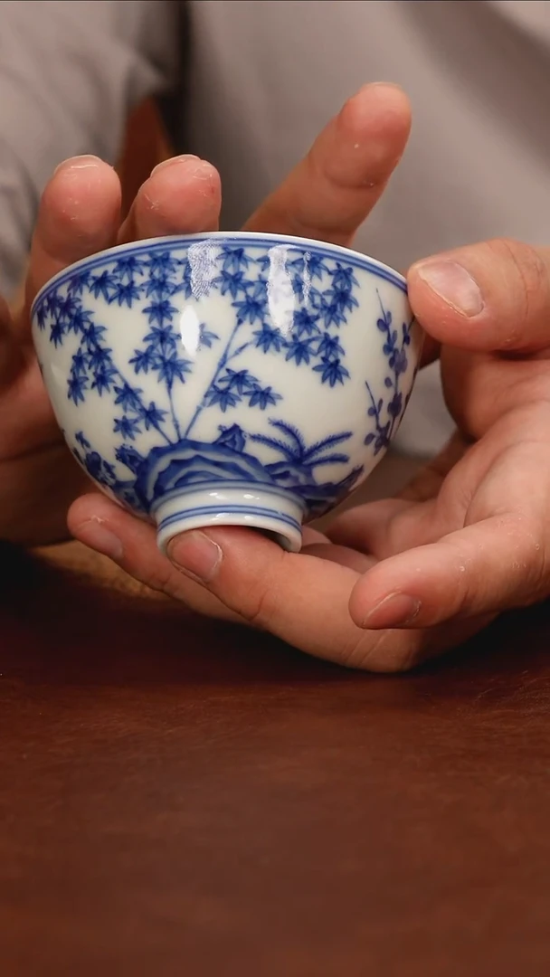 景德镇瓷器，青花瓷手绘茶具~