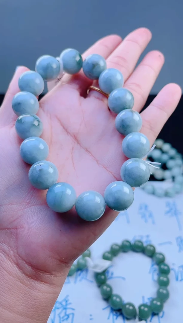 未镶嵌手链翡翠珠串