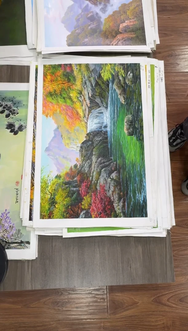 油画【31号】约50*70丨朝鲜原创纯手绘孤品油画丨顺丰包邮