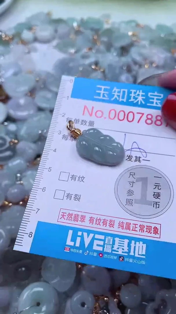 吊坠(不含链)未镶嵌翡翠7887