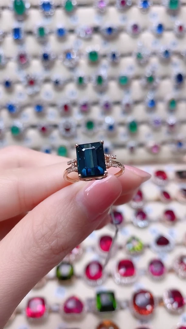 【闪购商品】碧玺18K金戒指18K金镶嵌1